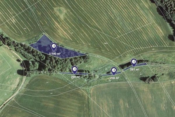 Predaj pozemku 3.999 m², Březina Predaj pozemku 3.999 m², Březina