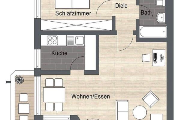 Predaj bytu 2-izbový 62 m², Südliche Ringstraße 49, Ingolstadt, Bavorsko Predaj bytu 2-izbový 62 m², Südliche Ringstraße 49, Ingolstadt, Bavorsko