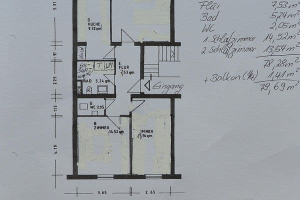 Predaj bytu 3-izbový 80 m², Mannheim Predaj bytu 3-izbový 80 m², Mannheim