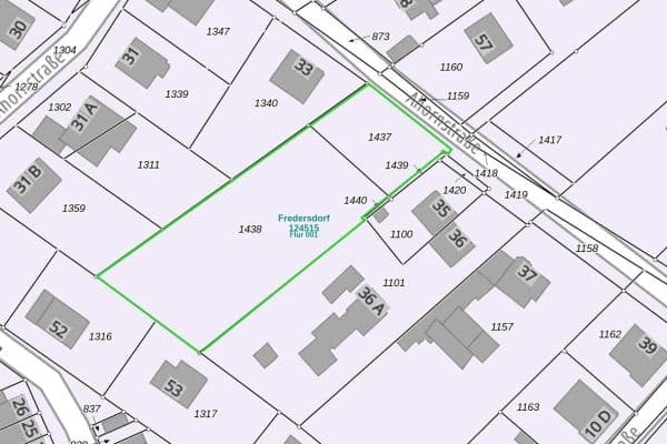 Predaj pozemku 2.274 m², Ahornstraße 34, Fredersdorf – Brandenburg Predaj pozemku 2.274 m², Ahornstraße 34, Fredersdorf – Brandenburg