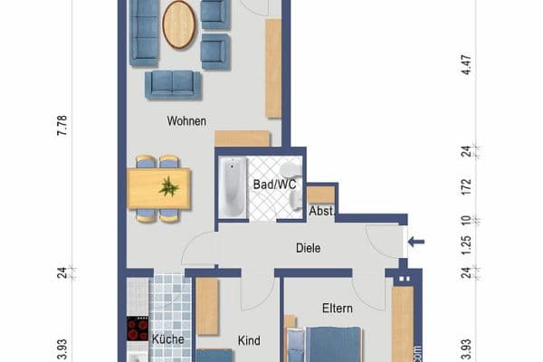 Predaj bytu 3-izbový 70 m², Oberbruchstraße 131, Krefeld, Severné Porýnie - Westfálsko Predaj bytu 3-izbový 70 m², Oberbruchstraße 131, Krefeld, Severné Porýnie - Westfálsko