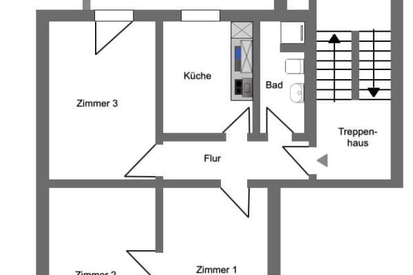 Predaj bytu 3-izbový 80 m², Bochum Predaj bytu 3-izbový 80 m², Bochum