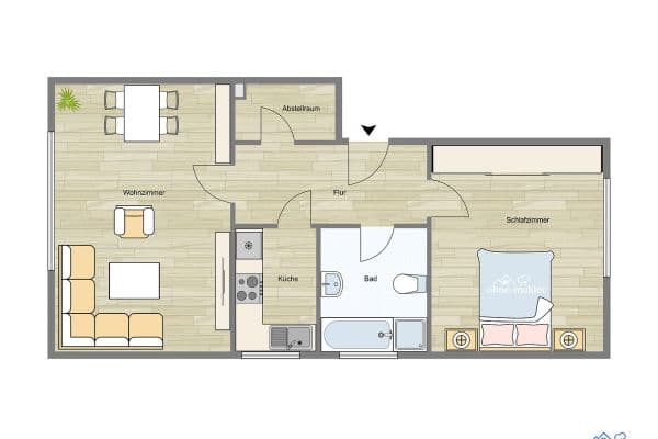 Prenájom bytu 2-izbový 55 m², Eckweg 4D, Hamburg Prenájom bytu 2-izbový 55 m², Eckweg 4D, Hamburg