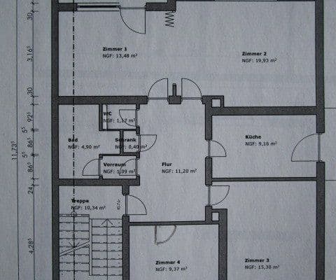 Prenájom bytu 3-izbový 91 m², Gießen, Hesensko Prenájom bytu 3-izbový 91 m², Gießen, Hesensko