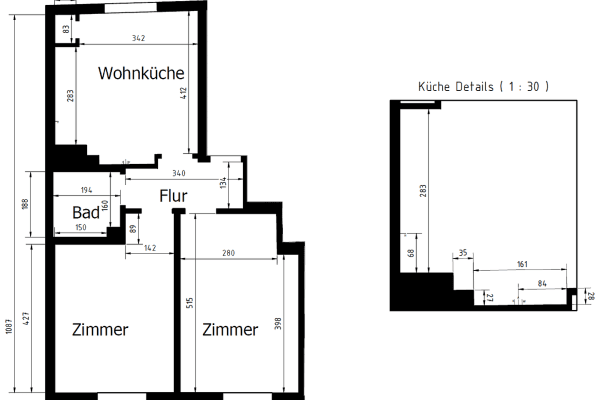 Prenájom bytu 3-izbový 60 m², Wenkerstr. 11, Dortmund Prenájom bytu 3-izbový 60 m², Wenkerstr. 11, Dortmund