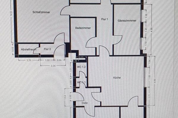 Prenájom bytu 5-izbový 133 m², Große Str 49, Dissen Prenájom bytu 5-izbový 133 m², Große Str 49, Dissen