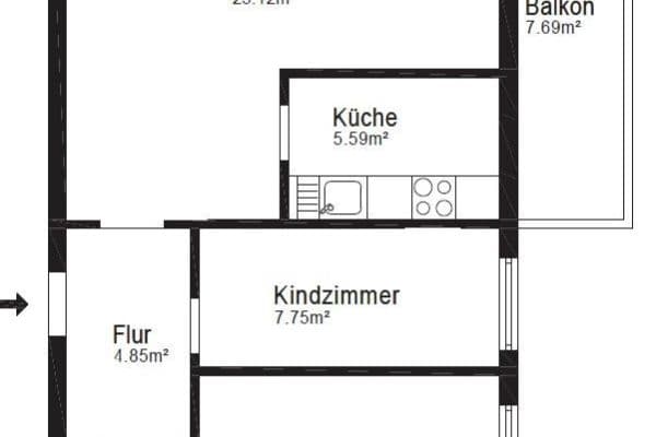 Prenájom bytu 3-izbový 64 m², Dresdener Straße 1D, Hanau Prenájom bytu 3-izbový 64 m², Dresdener Straße 1D, Hanau