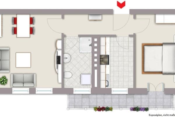 Prenájom bytu 2-izbový 50 m², Dechant-Plein-Straße 7, Koblenz Prenájom bytu 2-izbový 50 m², Dechant-Plein-Straße 7, Koblenz