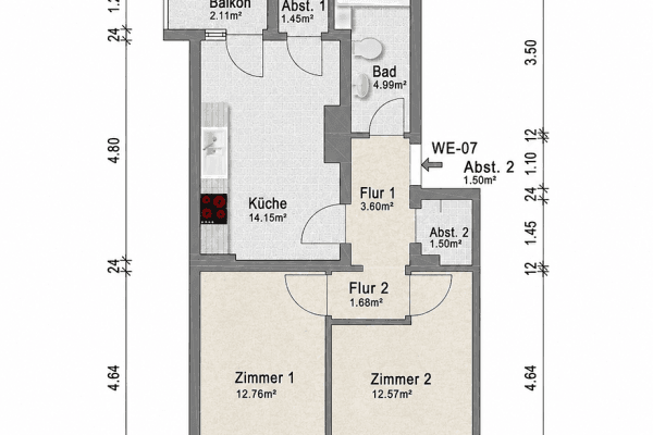 Predaj bytu 2-izbový 55 m², Düsseldorf, Severné Porýnie - Westfálsko Predaj bytu 2-izbový 55 m², Düsseldorf, Severné Porýnie - Westfálsko