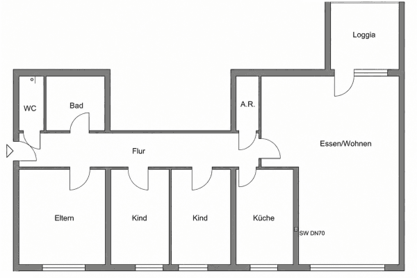 Prenájom bytu 4-izbový 106 m², Blumenstraße 40, Elsdorf Prenájom bytu 4-izbový 106 m², Blumenstraße 40, Elsdorf