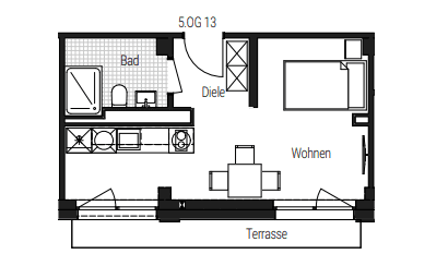 Prenájom bytu 1-izbový 31 m², Steinbühler Straße 4-6, Nürnberg, Bavorsko Prenájom bytu 1-izbový 31 m², Steinbühler Straße 4-6, Nürnberg, Bavorsko