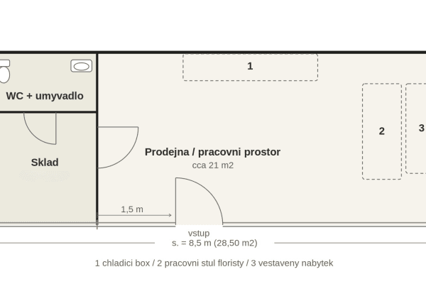 Prenájom nebytového priestoru 28 m², Rohanské nábřeží, Praha Prenájom nebytového priestoru 28 m², Rohanské nábřeží, Praha