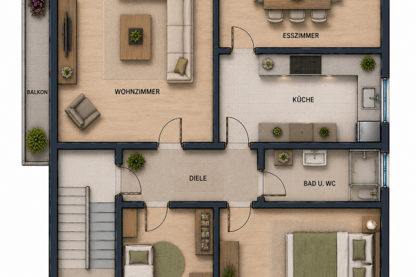Prenájom bytu 4-izbový 83 m², Sankt Sebastian Prenájom bytu 4-izbový 83 m², Sankt Sebastian