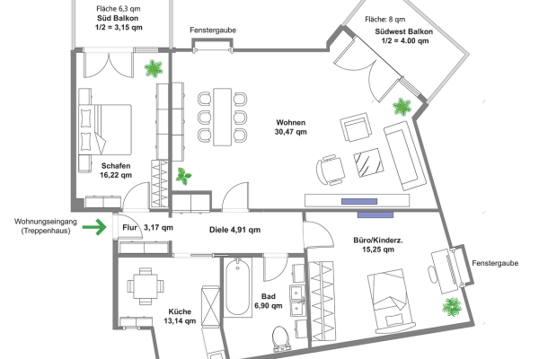 Predaj bytu 3-izbový 96 m², Falkenstraße, Karlsfeld, Bavorsko Predaj bytu 3-izbový 96 m², Falkenstraße, Karlsfeld, Bavorsko
