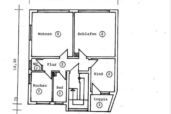 Predaj bytu 3-izbový 80 m², Mühlhausen Predaj bytu 3-izbový 80 m², Mühlhausen