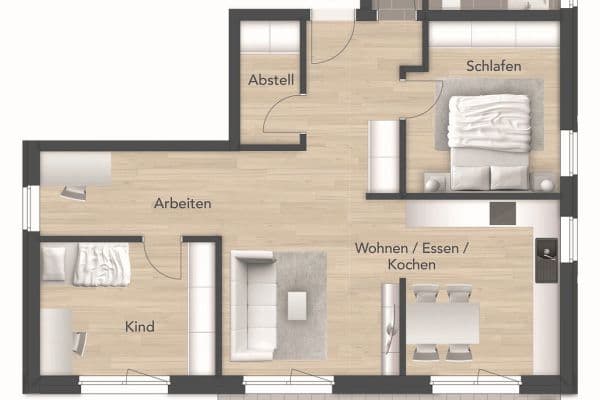 Prenájom bytu 3-izbový 90 m², Ahornweg 30, Erlangen Prenájom bytu 3-izbový 90 m², Ahornweg 30, Erlangen