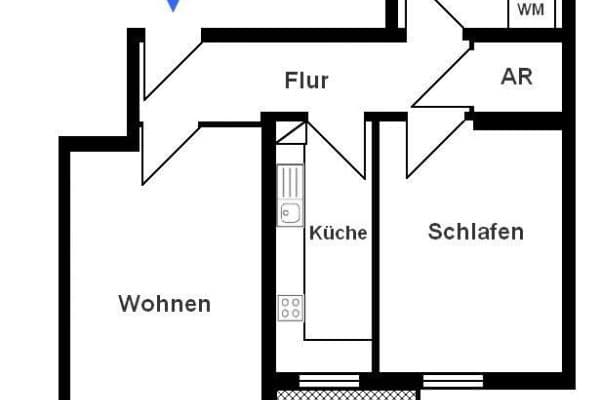 Prenájom bytu 2-izbový 66 m², Am Krusenick 17, Berlin, Berlín Prenájom bytu 2-izbový 66 m², Am Krusenick 17, Berlin, Berlín