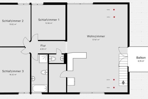 Prenájom bytu 3-izbový 110 m², Mittelstr. 7, Bad Salzdetfurth/Lechstedt Prenájom bytu 3-izbový 110 m², Mittelstr. 7, Bad Salzdetfurth/Lechstedt