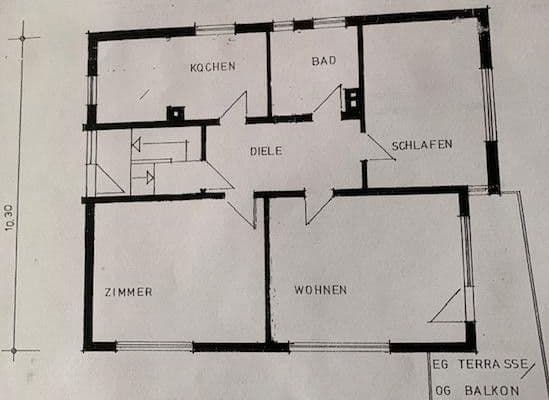 Prenájom bytu 3-izbový 100 m², Bruchsal Prenájom bytu 3-izbový 100 m², Bruchsal