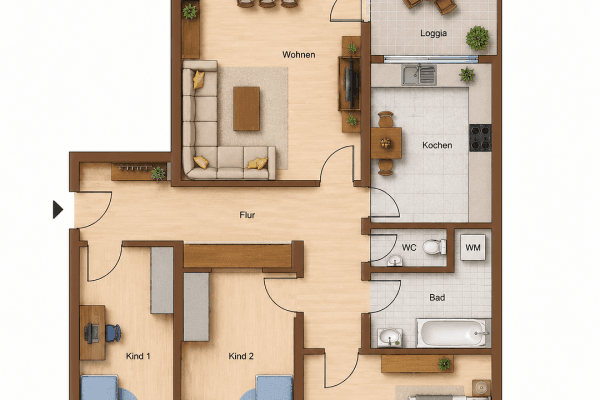 Predaj bytu 4-izbový 99 m², Germering, Bavorsko Predaj bytu 4-izbový 99 m², Germering, Bavorsko