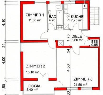 Prenájom bytu 22 m², Neusäß Steppach bei Augsburg Prenájom bytu 22 m², Neusäß Steppach bei Augsburg