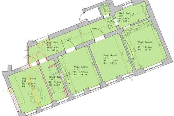 Prenájom bytu 3-izbový 100 m², Görlitz Prenájom bytu 3-izbový 100 m², Görlitz