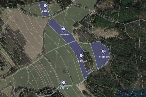 Predaj pozemku 44.686 m², Lodhéřov Predaj pozemku 44.686 m², Lodhéřov