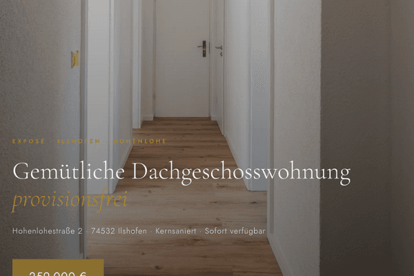 Predaj bytu 3-izbový 68 m², Ilshofen Predaj bytu 3-izbový 68 m², Ilshofen
