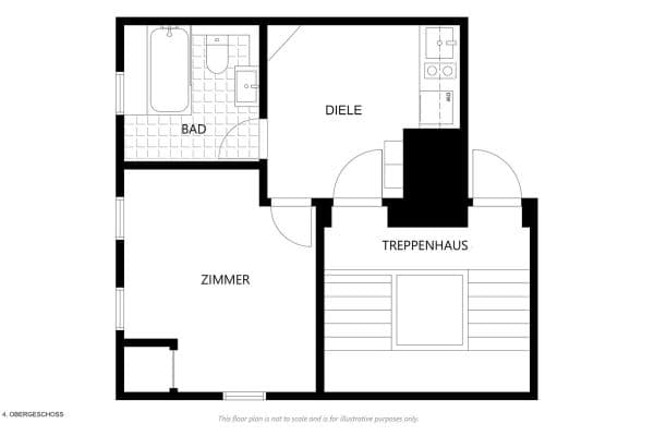 Prenájom bytu 2-izbový 30 m², Jungfrauenthal 55, Hamburg, Hamburg Prenájom bytu 2-izbový 30 m², Jungfrauenthal 55, Hamburg, Hamburg