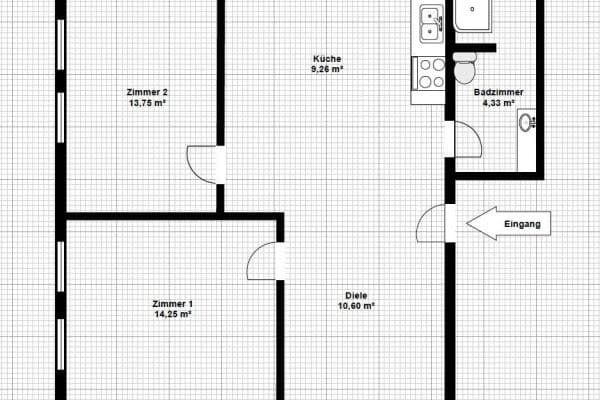 Prenájom bytu 2-izbový 51 m², Braunschweig Prenájom bytu 2-izbový 51 m², Braunschweig
