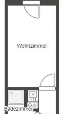 Prenájom bytu 1-izbový 18 m², Carl-Metz Str.2, Mannheim Prenájom bytu 1-izbový 18 m², Carl-Metz Str.2, Mannheim