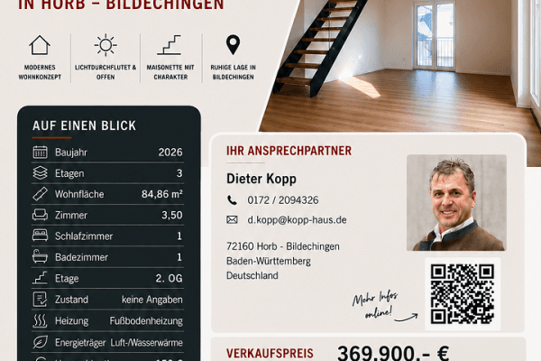 Predaj bytu 3-izbový 85 m², Horb am Neckar, Bádensko-Wurttembersko Predaj bytu 3-izbový 85 m², Horb am Neckar, Bádensko-Wurttembersko