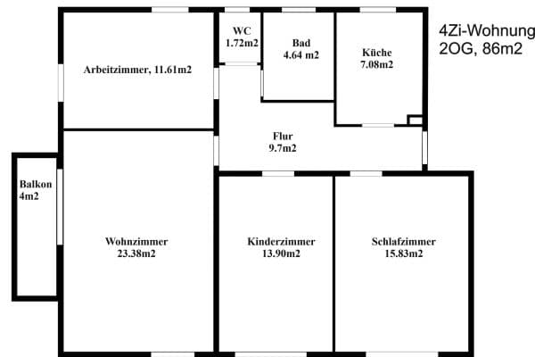 Prenájom bytu 4-izbový 86 m², Langelsheim-Lautenthal Prenájom bytu 4-izbový 86 m², Langelsheim-Lautenthal