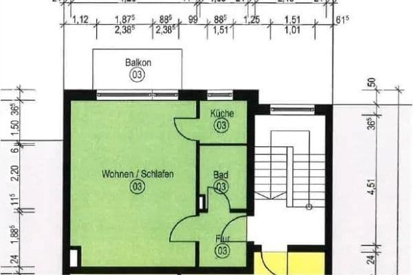 Prenájom bytu 1-izbový 36 m², Thiedeweg 28, Hamburg, Hamburg Prenájom bytu 1-izbový 36 m², Thiedeweg 28, Hamburg, Hamburg