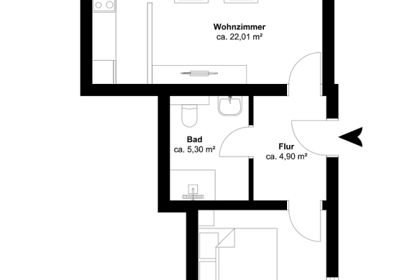 Prenájom bytu 2-izbový 60 m², Pivitt 2, Hagen Prenájom bytu 2-izbový 60 m², Pivitt 2, Hagen