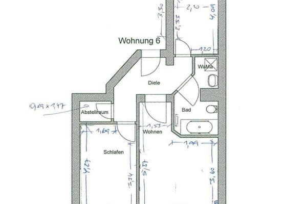 Prenájom bytu 2-izbový 56 m², Leipziger Straße 61, Zwickau, Sasko Prenájom bytu 2-izbový 56 m², Leipziger Straße 61, Zwickau, Sasko