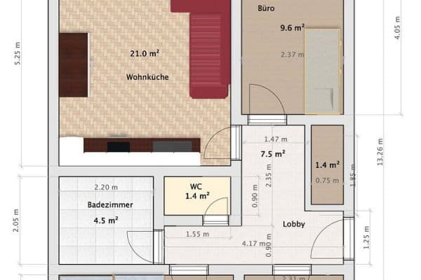 Prenájom bytu 4-izbový 76 m², Weissenseestr. 95, München, Bavorsko Prenájom bytu 4-izbový 76 m², Weissenseestr. 95, München, Bavorsko