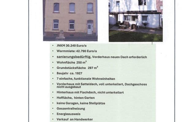 Predaj domu 297 m², pozemok 297 m², Stolberg Predaj domu 297 m², pozemok 297 m², Stolberg