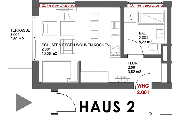 Predaj bytu 1-izbový 30 m², Mühlrieder Weg 2a, Schrobenhausen, Bavorsko Predaj bytu 1-izbový 30 m², Mühlrieder Weg 2a, Schrobenhausen, Bavorsko