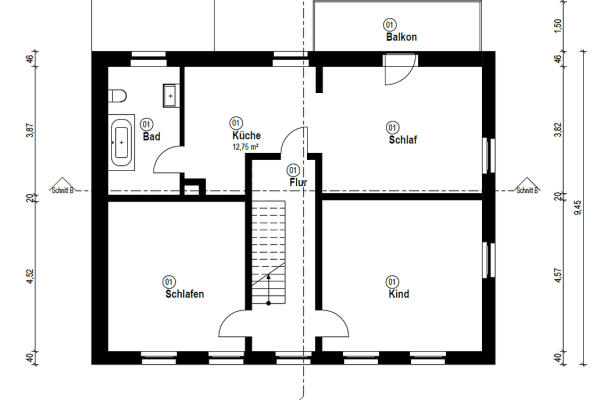 Prenájom bytu 3-izbový 93 m², Schallbachgasse 2, Angelbachtal Prenájom bytu 3-izbový 93 m², Schallbachgasse 2, Angelbachtal