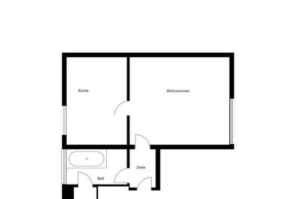 Prenájom bytu 2-izbový 33 m², Hufelandstr. 15, Essen Prenájom bytu 2-izbový 33 m², Hufelandstr. 15, Essen