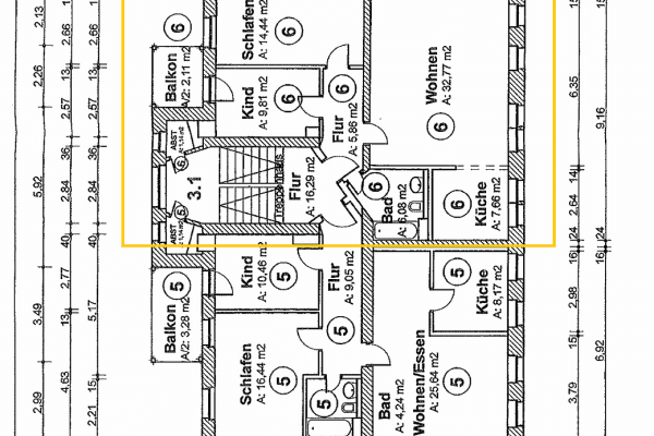 Prenájom bytu 3-izbový 80 m², Humboldtstraße 9, Chemnitz, Sasko Prenájom bytu 3-izbový 80 m², Humboldtstraße 9, Chemnitz, Sasko