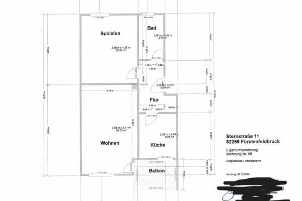 Predaj bytu 2-izbový 54 m², Fürstenfeldbruck, Bavorsko Predaj bytu 2-izbový 54 m², Fürstenfeldbruck, Bavorsko