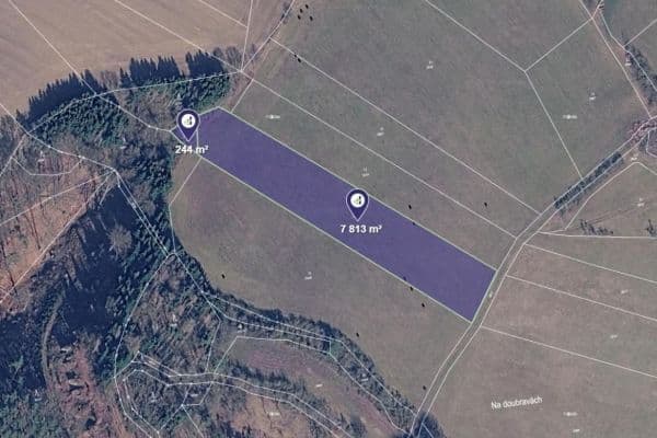 Predaj pozemku 8.057 m², Vyskeř Predaj pozemku 8.057 m², Vyskeř