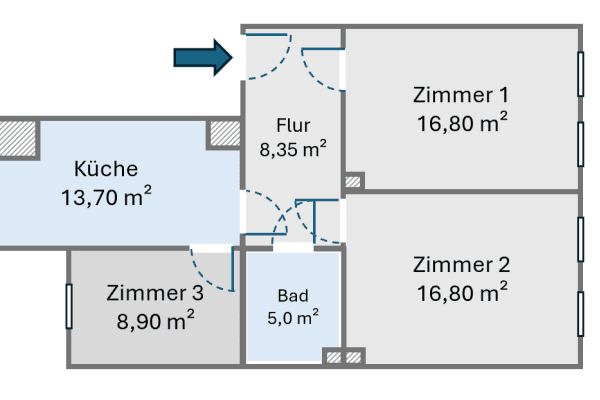 Predaj bytu 3-izbový 71 m², Leipzig, Sasko Predaj bytu 3-izbový 71 m², Leipzig, Sasko