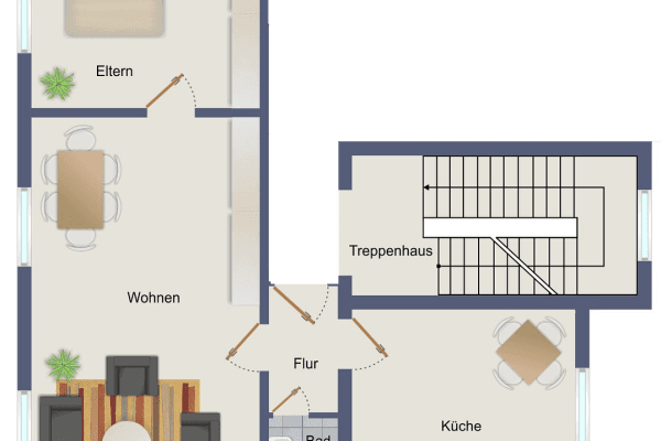 Prenájom bytu 2-izbový 74 m², Bebelstraße 228, Oberhausen Prenájom bytu 2-izbový 74 m², Bebelstraße 228, Oberhausen