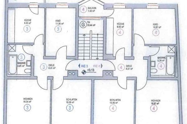 Predaj bytu 3-izbový 65 m², Grolmannstraße 17, Erfurt, Durínsko Predaj bytu 3-izbový 65 m², Grolmannstraße 17, Erfurt, Durínsko