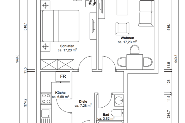 Predaj bytu 2-izbový 54 m², Paulinenstraße 42, Essen, Severné Porýnie - Westfálsko Predaj bytu 2-izbový 54 m², Paulinenstraße 42, Essen, Severné Porýnie - Westfálsko