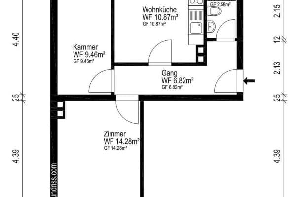 Prenájom bytu 2-izbový 44 m², Leipartstraße 14, München, Bavorsko Prenájom bytu 2-izbový 44 m², Leipartstraße 14, München, Bavorsko