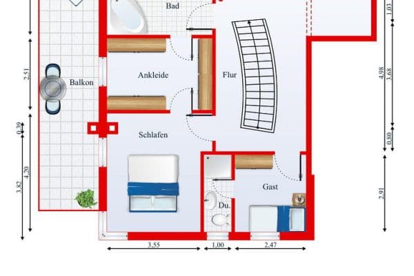 Prenájom bytu 4-izbový 174 m², Bensheim, Hesensko Prenájom bytu 4-izbový 174 m², Bensheim, Hesensko